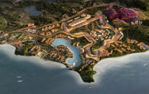 A view of the Pertamina Mandalika Circuit in Indonesia, home to the MotoGP Indonesian Grand Prix.